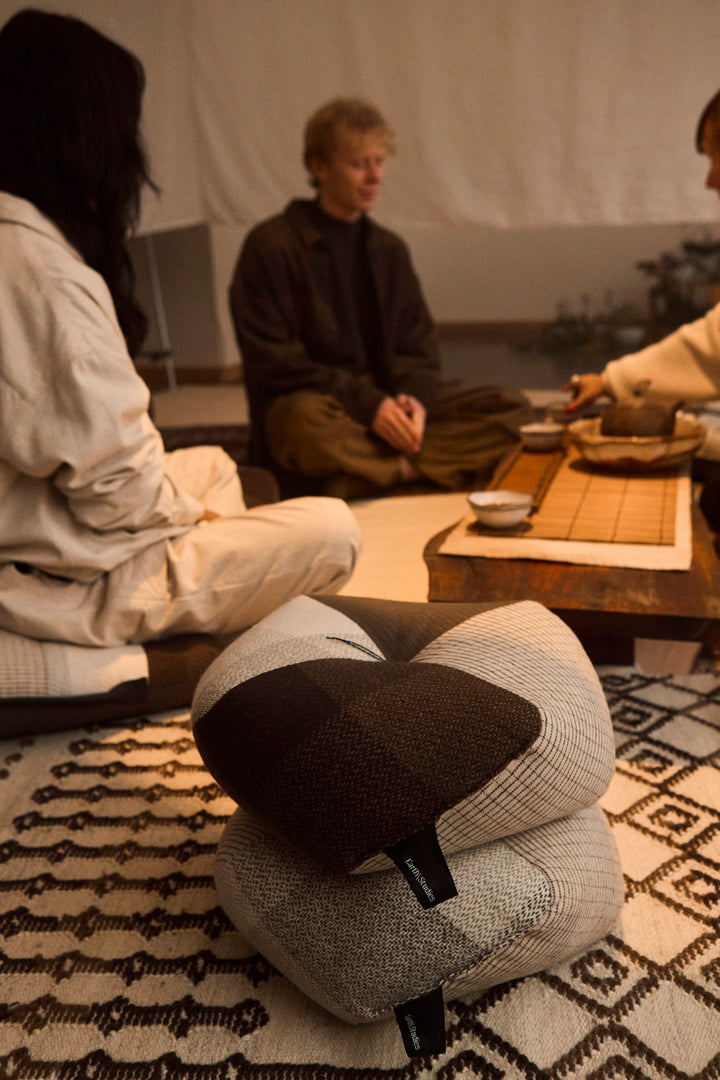 Wingspread 'Zafu' Cushion - Patchwork _ 3 : Peace Cabin X Earth\Studie