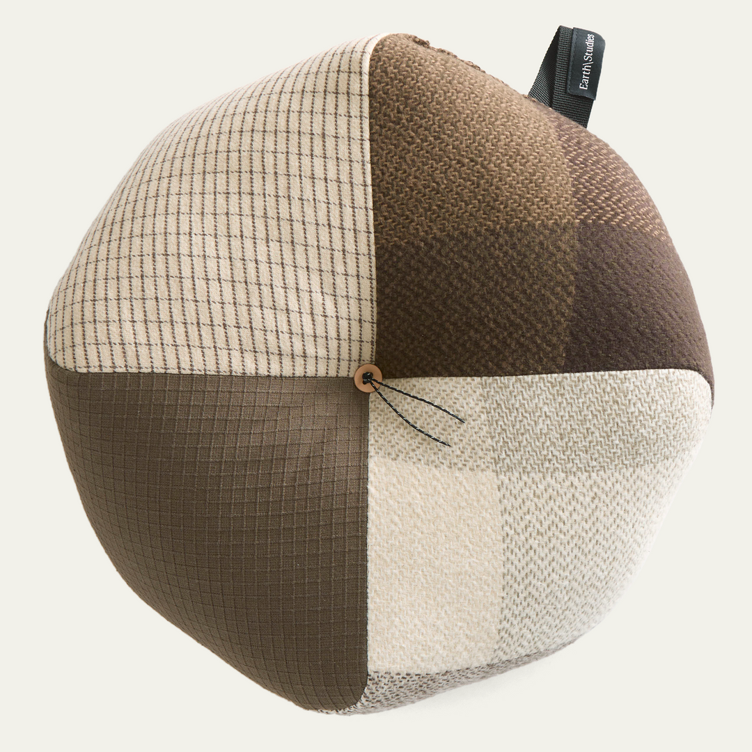 Wingspread 'Zafu' Cushion - Patchwork _ 1 : Peace Cabin X Earth\Studie Wingspread 'Zafu' Cushion - Patchwork _ 1 : Peace Cabin X Earth\Studie