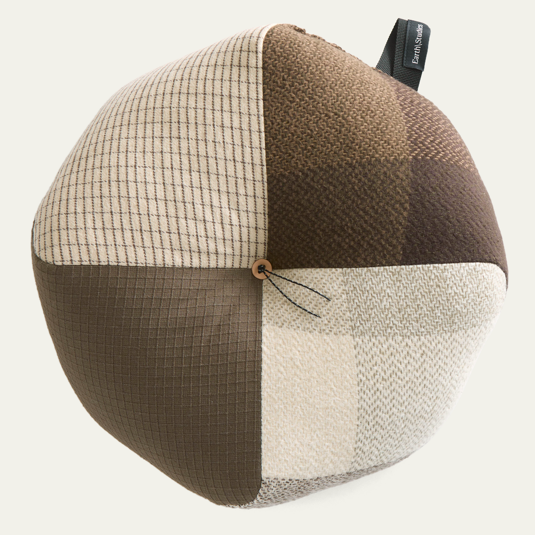 Wingspread 'Zafu' Cushion - Patchwork _ 1 : Peace Cabin X Earth\Studie Wingspread 'Zafu' Cushion - Patchwork _ 1 : Peace Cabin X Earth\Studie